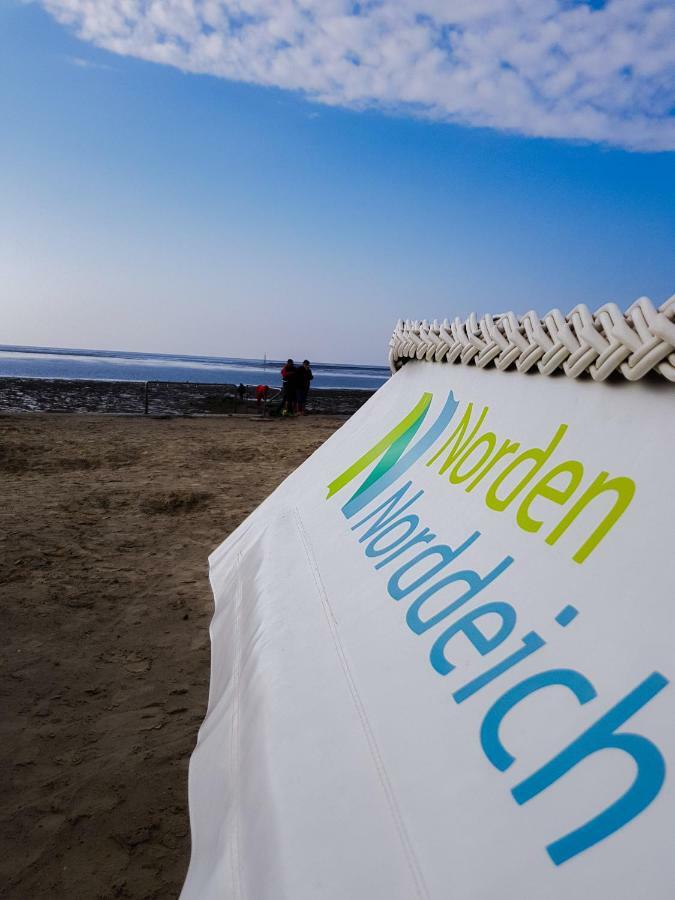 Auszeit Norddeich Mit Seeblick I 5 Minuten Zu Fuss Zum Meer 외부 사진